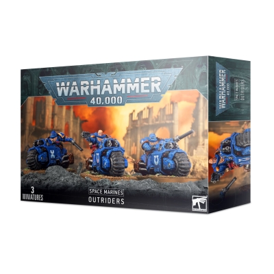 Tanie figurki Space Marines Outriders z Games Workshop